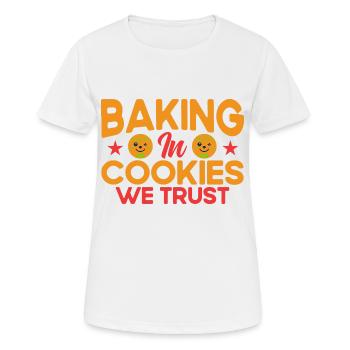 Christmas Bakery Gingerbread Gingerbread Baking Gesc - Women's Breathable T-Shirt - white - Front - AI Model Female 172 dark (172cm)