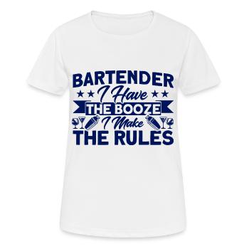 Kellner Service Barkeeper Geschenk - Frauen T-Shirt atmungsaktiv - Weiß - Vorne - AI Model Female 172 dark (172cm)