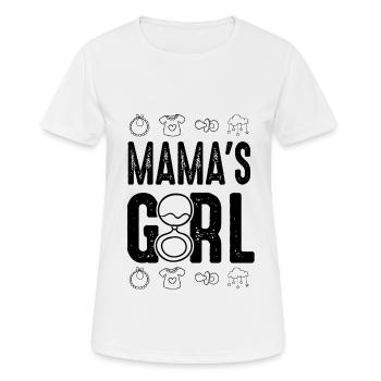 La fille de maman bébé - T-shirt respirant Femme - blanc - Devant - AI Model Female 172 dark (172cm)