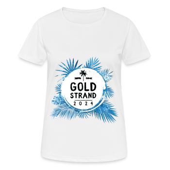 Sables d’Or 2024 Coloré - T-shirt respirant Femme - blanc - Devant - AI Model Female 172 dark (172cm)