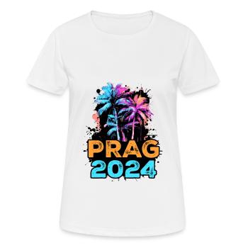 Tournée Prague 2024 - T-shirt respirant Femme - blanc - Devant - AI Model Female 172 dark (172cm)