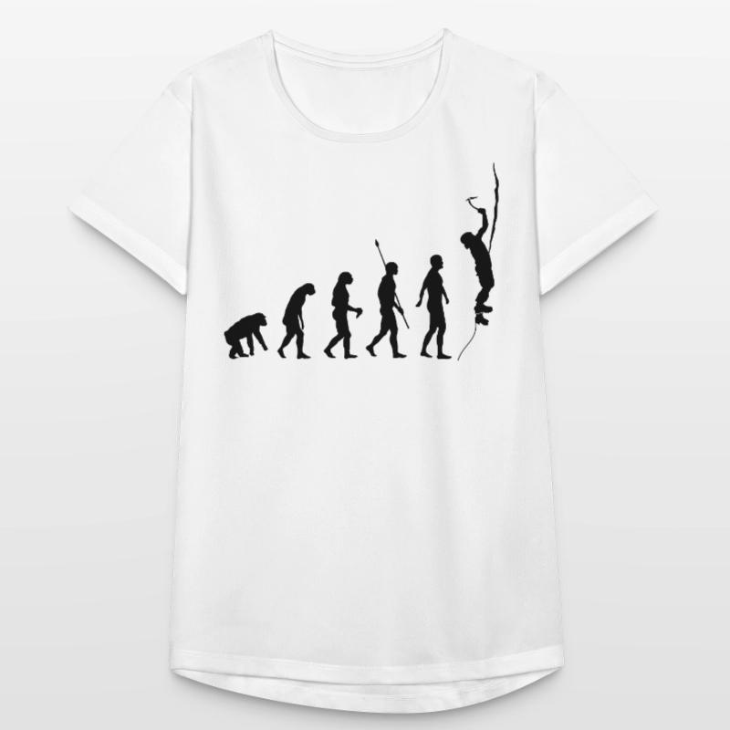 Evolution des Menschen, Eisklettern, Eiskletterer Frauen T-Shirt atmungsaktiv