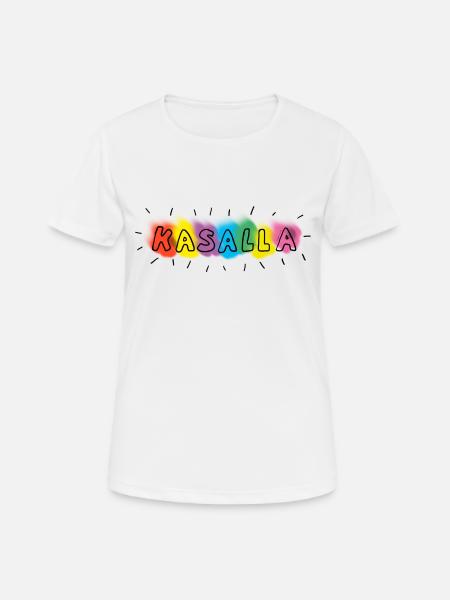 KASALLA - Frauen T-Shirt atmungsaktiv - Weiß