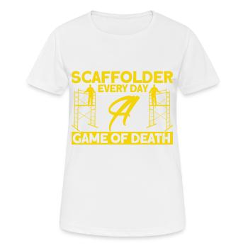 Scaffolding Scaffolding Scaffolding Scaffolding Builder Gift - Women's Breathable T-Shirt - white - Front - AI Model Female 172 dark (172cm)