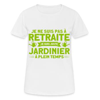 Garten Schrebergarten Gartenarbeit Geschenk - Frauen T-Shirt atmungsaktiv - Weiß - Vorne - AI Model Female 172 dark (172cm)