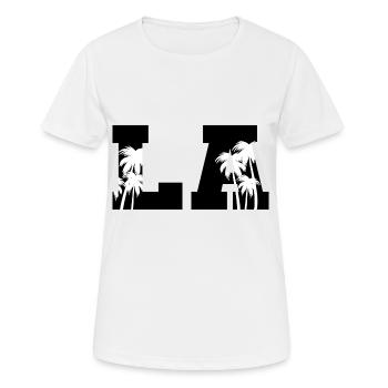 LA Palms Los Angeles - Women's Breathable T-Shirt - white - Front - AI Model Female 172 dark (172cm)