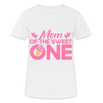 La mère du cadeau de crème glacée sucrée - T-shirt respirant Femme - blanc - Devant - AI Model Female 172 dark (172cm)