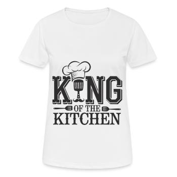 Roi de la cuisine - T-shirt respirant Femme - blanc - Devant - AI Model Female 172 dark (172cm)