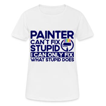 Farbe mischen Maler Dekorateur Geschenk - Frauen T-Shirt atmungsaktiv - Weiß - Vorne - AI Model Female 172 dark (172cm)