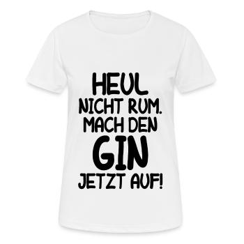 Gin Cocktail Alkohol Frauen Schnaps Longdrink Fun - Frauen T-Shirt atmungsaktiv - Weiß - Vorne - AI Model Female 172 dark (172cm)