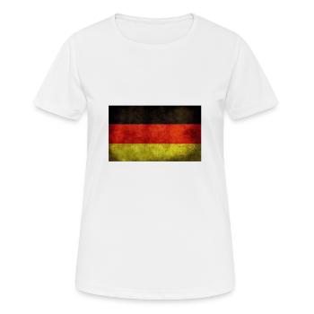 Germany Flag Germany German Flag German - Women's Breathable T-Shirt - white - Front - AI Model Female 172 dark (172cm)