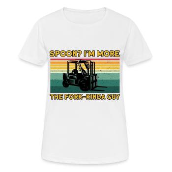 Forklift Driver Fork-Kinda Guy Gift - Women's Breathable T-Shirt - white - Front - AI Model Female 172 dark (172cm)