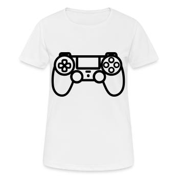 Videospiel-Controller - Frauen T-Shirt atmungsaktiv - Weiß - Vorne - AI Model Female 172 dark (172cm)