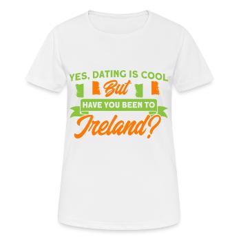 Irische Flagge Irland Irische Wurzeln Geschenk - Frauen T-Shirt atmungsaktiv - Weiß - Vorne - AI Model Female 172 dark (172cm)