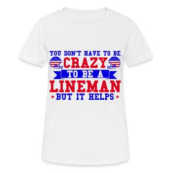 American Football Mannschaft American Football Foo - Frauen T-Shirt atmungsaktiv - Weiß - Vorne - AI Model Female 172 dark (172cm)