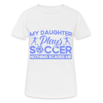Mutter Sportfan Fußball Geschenk - Frauen T-Shirt atmungsaktiv - Weiß - Vorne - AI Model Female 172 dark (172cm)