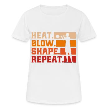 Glasblasen Glasbläser Glasbläser Geschenk - Frauen T-Shirt atmungsaktiv - Weiß - Vorne - AI Model Female 172 dark (172cm)