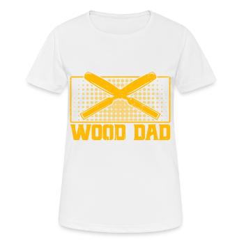 Holzbearbeitung Holzarbeiter Holzschnitzerei Gesch - Frauen T-Shirt atmungsaktiv - Weiß - Vorne - AI Model Female 172 dark (172cm)