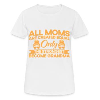 Nur die Stärksten Mutter & Großmutter Geschenk - Frauen T-Shirt atmungsaktiv - Weiß - Vorne - AI Model Female 172 dark (172cm)