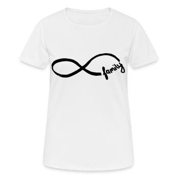 Family Forever - Women's Breathable T-Shirt - white - Front - AI Model Female 172 dark (172cm)