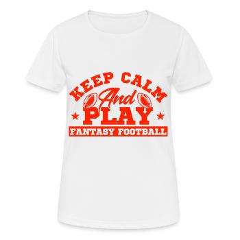 Fantasy Football Champion Draft Day Fantasy Footbal - Women's Breathable T-Shirt - white - Front - AI Model Female 172 dark (172cm)