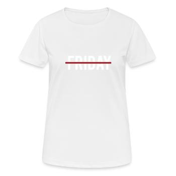 friday big size - Frauen T-Shirt atmungsaktiv - Weiß - Vorne - AI Model Female 172 dark (172cm)