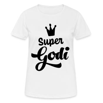 Godi Geschenk Super Godi Super Patentante Tante - Frauen T-Shirt atmungsaktiv - Weiß - Vorne - AI Model Female 172 dark (172cm)