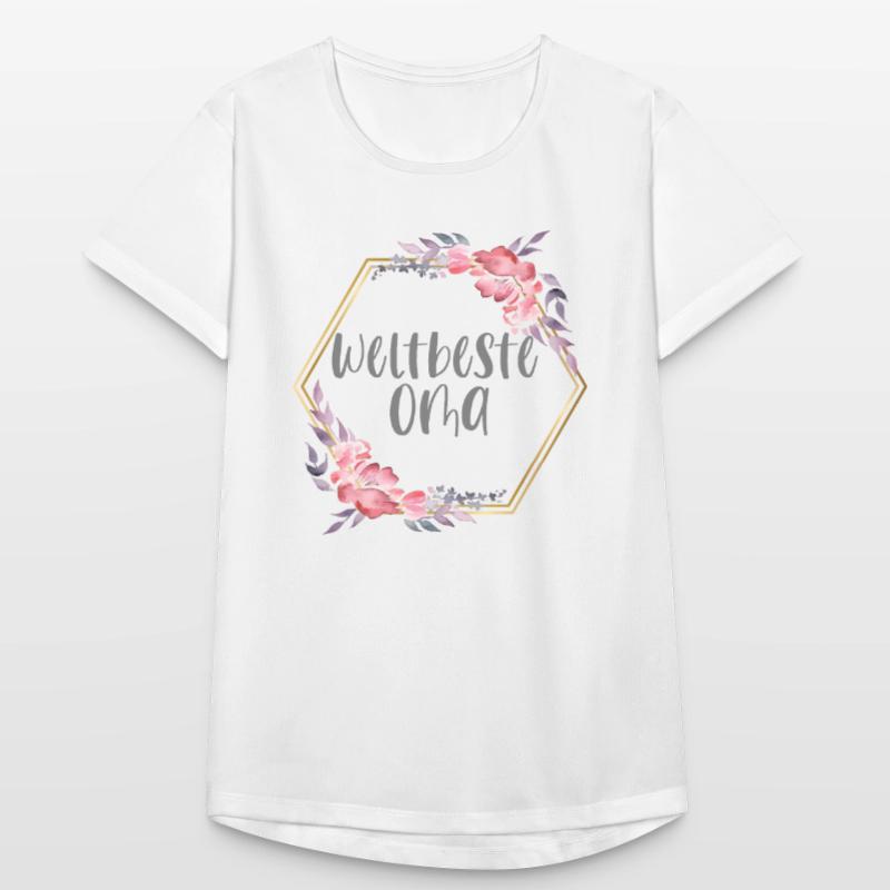 Weltbeste Oma Großmutter Muttertag Geschenk Frauen T-Shirt atmungsaktiv
