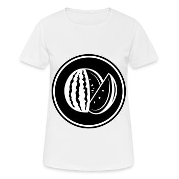 Melon fruit - Women's Breathable T-Shirt - white - Front - AI Model Female 172 dark (172cm)