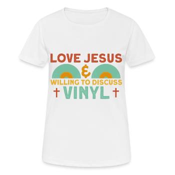 Record Record Collector LP Collector - Women's Breathable T-Shirt - white - Front - AI Model Female 172 dark (172cm)