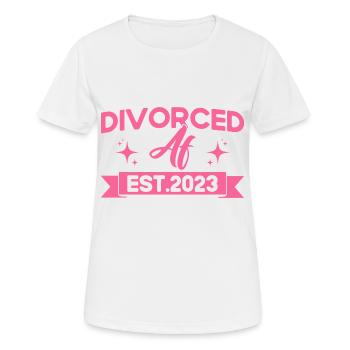 Geschiedene Ex Partner Geschieden Geschenk - Frauen T-Shirt atmungsaktiv - Weiß - Vorne - AI Model Female 172 dark (172cm)