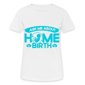 Midwife Obstetrician LD Work Gift - Women's Breathable T-Shirt - white - Front - AI Model Female 172 dark (172cm)