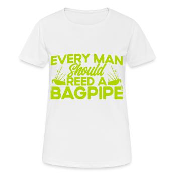 Bagpipes Bagpipes Bagpipes Gift - Women's Breathable T-Shirt - white - Front - AI Model Female 172 dark (172cm)