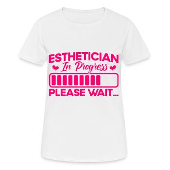 Kosmetikerin Maskenbildner Kosmetik Geschenk - Frauen T-Shirt atmungsaktiv - Weiß - Vorne - AI Model Female 172 dark (172cm)