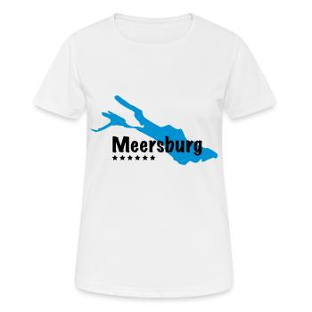 Meersburg lac de Constance - T-shirt respirant Femme - blanc - Devant - AI Model Female 172 dark (172cm)