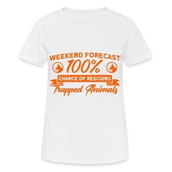Animal inspector strays catch gift - Women's Breathable T-Shirt - white - Front - AI Model Female 172 dark (172cm)