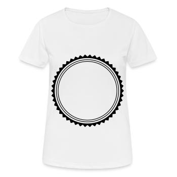kreis emblem - Frauen T-Shirt atmungsaktiv - Weiß - Vorne - AI Model Female 172 dark (172cm)
