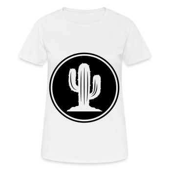 Symbole de cactus - T-shirt respirant Femme - blanc - Devant - AI Model Female 172 dark (172cm)