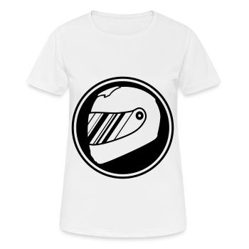 Racer helm racing - Women's Breathable T-Shirt - white - Front - AI Model Female 172 dark (172cm)
