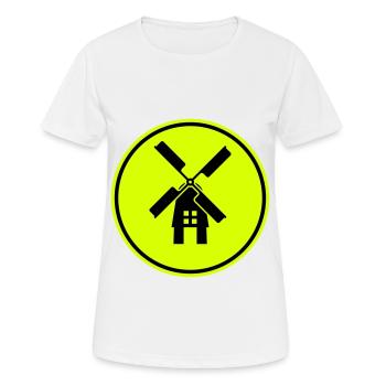 Moulin à vent Ivon Silhouette - T-shirt respirant Femme - blanc - Devant - AI Model Female 172 dark (172cm)