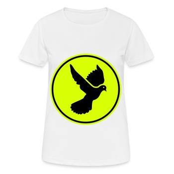 Symbole de la colombe - T-shirt respirant Femme - blanc - Devant - AI Model Female 172 dark (172cm)