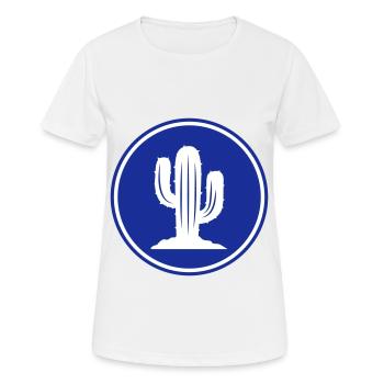 Symbole de cactus - T-shirt respirant Femme - blanc - Devant - AI Model Female 172 dark (172cm)