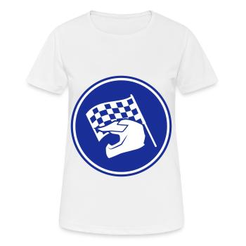 Casque de course - T-shirt respirant Femme - blanc - Devant - AI Model Female 172 dark (172cm)