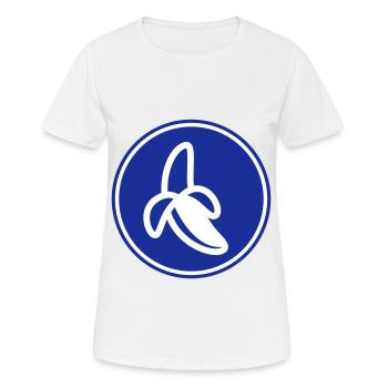 Banane Icon - Frauen T-Shirt atmungsaktiv - Weiß - Vorne - AI Model Female 172 dark (172cm)