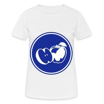 Apple icon vitamins - Women's Breathable T-Shirt - white - Front - AI Model Female 172 dark (172cm)
