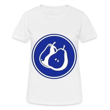 Birne Obst - Frauen T-Shirt atmungsaktiv - Weiß - Vorne - AI Model Female 172 dark (172cm)