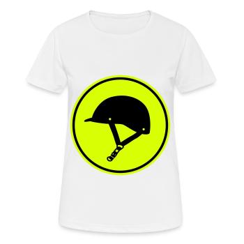 Reiterhut icon - Frauen T-Shirt atmungsaktiv - Weiß - Vorne - AI Model Female 172 dark (172cm)