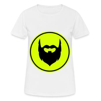 Symbole de barbe - T-shirt respirant Femme - blanc - Devant - AI Model Female 172 dark (172cm)