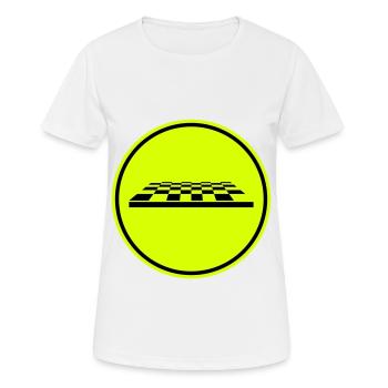 Symbole d’échiquier - T-shirt respirant Femme - blanc - Devant - AI Model Female 172 dark (172cm)