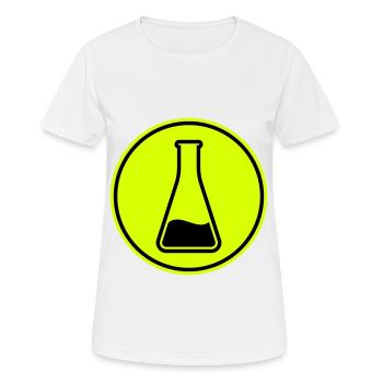 Icône de tube à essai - T-shirt respirant Femme - blanc - Devant - AI Model Female 172 dark (172cm)